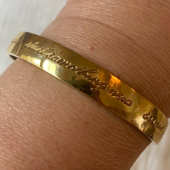 Kate Spade NY Inspirational Bangle Bracelet New Years Resolutions Travel‎ - Picture 1 of 8